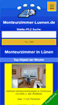 Mobile Screenshot of monteurzimmer-luenen.de