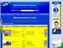 Tablet Screenshot of monteurzimmer-luenen.de